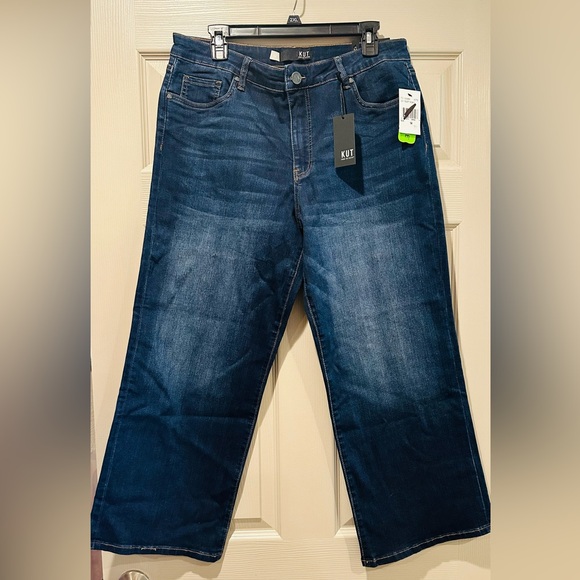 KUT FROM THE KLOTH Charlotte High Rise Fab At Fit Technique Culotte Crop Jeans - Picture 7 of 7